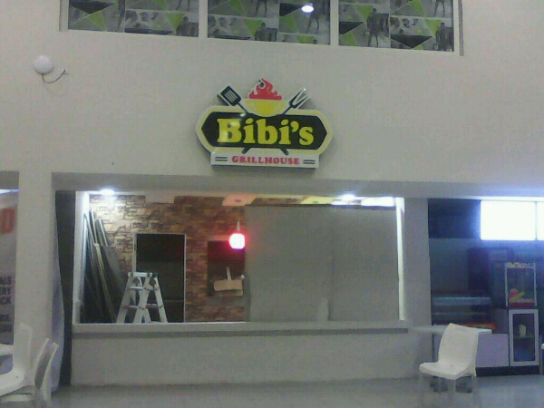 Bibi's Grillhouse signage produced by Goldfire Nigeria Limited