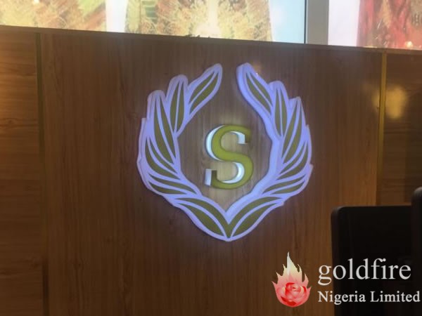 Internal signage and Glass branding for Sydney Apparels, Lennox Mall, Lekki by Goldfire Nigeria Limited