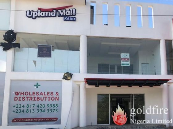 Upland Mall Signage - Abuja. Produced and installed by Goldfire Nigeria Limited - No.1 Signage Company In Nigeria.