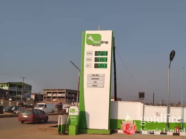 Signage & Branding: Weeldrop Filling station at Akobo, Ibadan by Goldfire Nigeria Limited