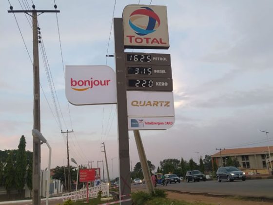 Installation of Total Quartz on Wall façade and Pylon at Total Kachia road, Kaduna by Goldfire Nigeria Limited. | Signage Company In Lagos Abuja NIgeria | Branding Company In Lagos Abuja Nigeria