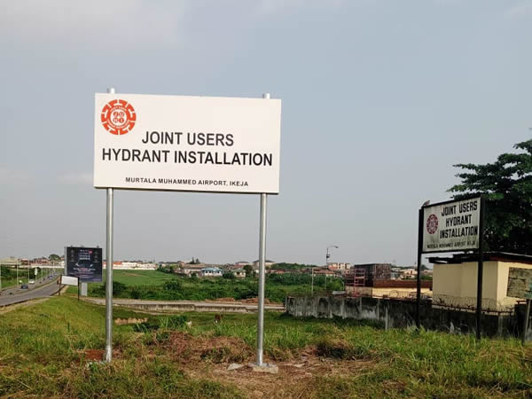 Signage: Total Hydrant Plant - Ikeja, Lagos
