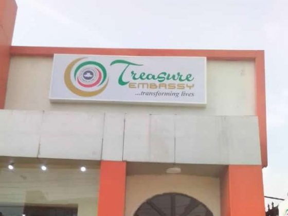 Signage: RCCG Treasure Embassy - Ikeja