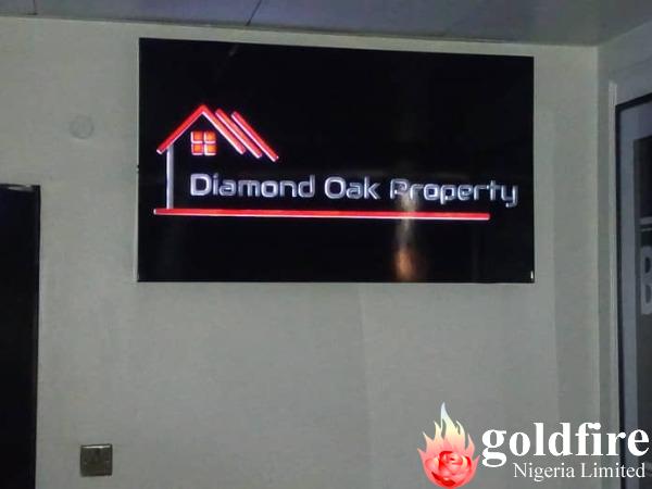 Signage - Diamond Oak Property - Interior Signage| Real Estate Signage | Property Sign | Illuminated Signs
