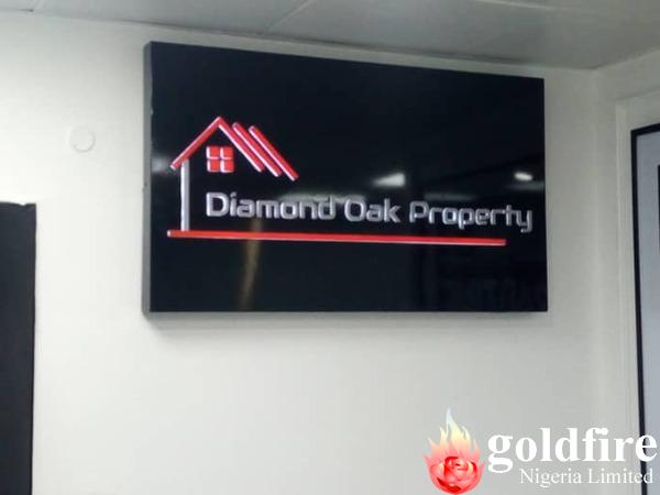 Signage - Diamond Oak Property - Interior Signage| Real Estate Signage | Property Sign | Illuminated Signs