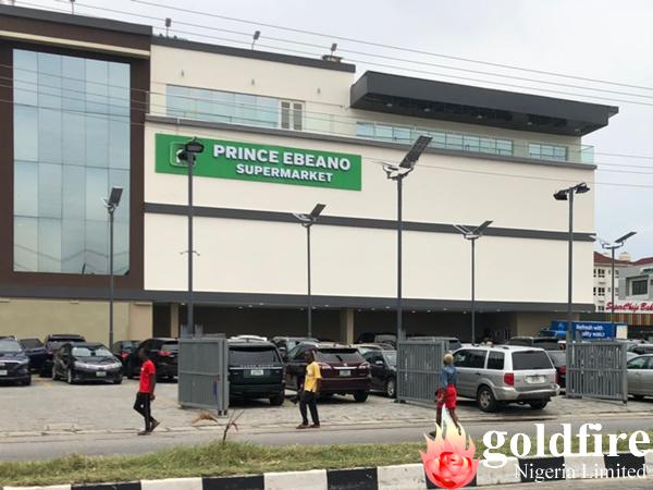 Illuminated Pylon and Wall signage for Prince Ebeano - Admiralty way, Lekki