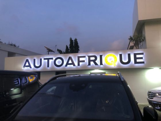 Signage: Auto-Afrique Car lot - Victoria Island, Lagos