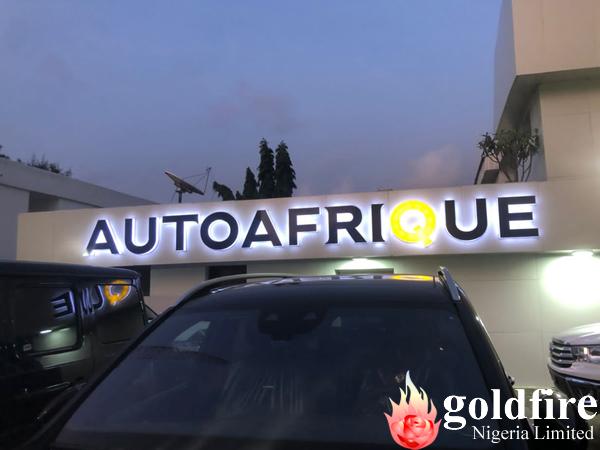 Signage: Auto-Afrique Car lot - Victoria Island, Lagos