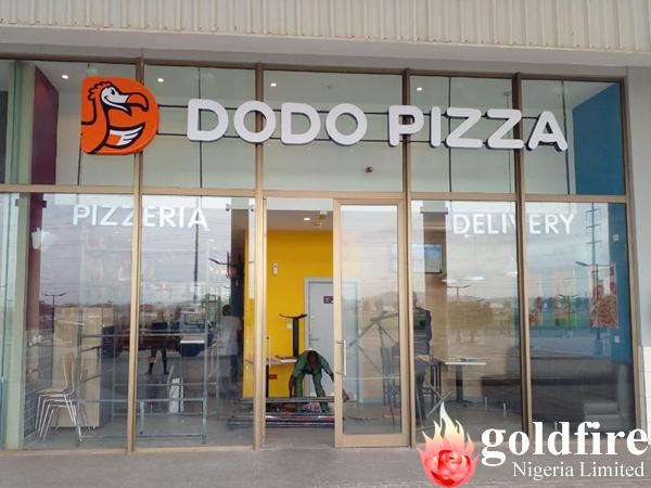 Signage: Dodo Pizza - Gateway Mall, Abuja