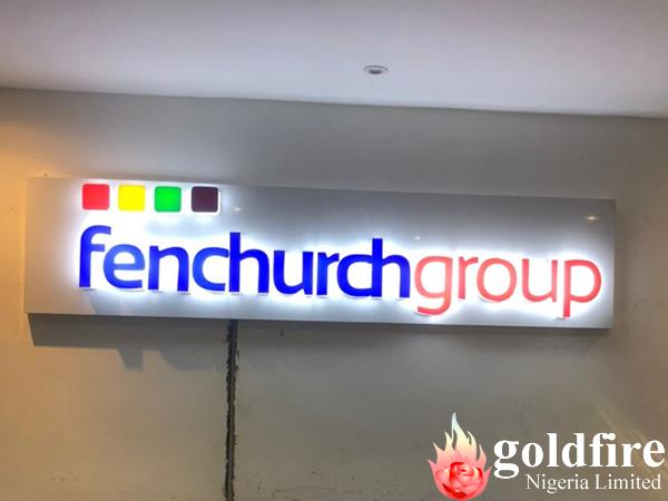 Signage - Fenchurch Group, Victoria Island, Lagos