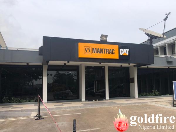 Production & Installation of Mantrac Non-Illuminated Signage at Head office, Oregun , Ikeja.