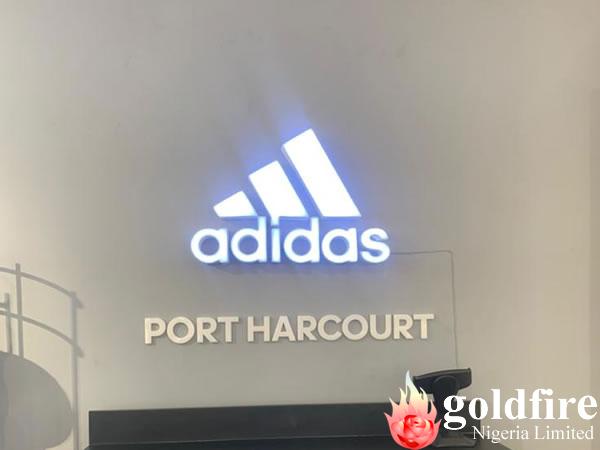 Skechers and Adidas illuminated Signage at Port-harcourt mall