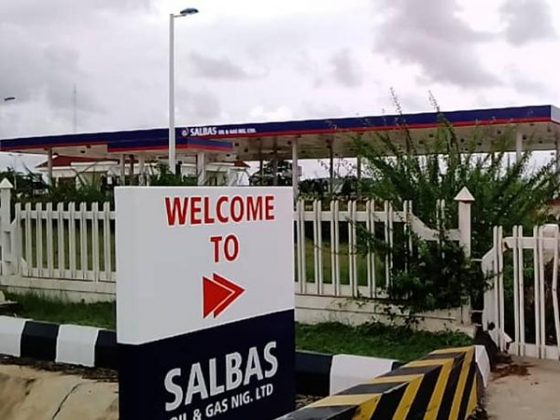 Full station branding | signage for Salbas Oil & Gas - Abuja done by Goldfire Nigeria Limited.