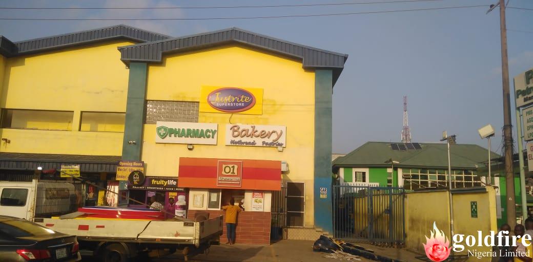 Installation Of Just Rite Illuminated Wall Signages Goldfire Nigeria installation-of-just-rite-illuminated-wall-signages-goldfire-nigeria